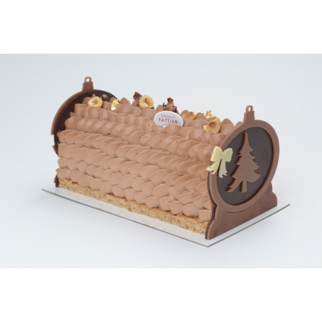 Bûche Noisette Chocolat Lait