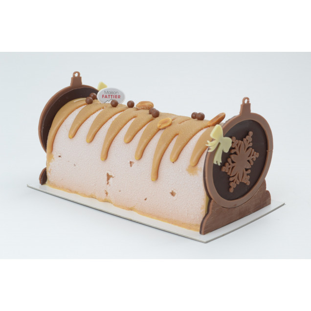 Bûche glacée Caramel Cacahuète